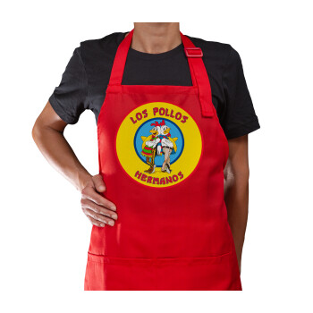 Los Pollos Hermanos, Ποδιά Μακριά Σεφ ολοσωμη με τσέπες Κόκκινη (ΕΝΗΛΙΚΩΝ)