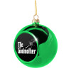 Green Christmas tree ornament ball 8cm