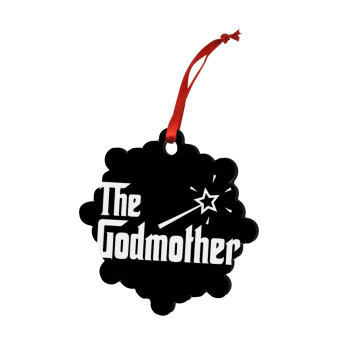 The Godmather, Στολίδι Χριστουγεννιάτικο στολίδι snowflake ξύλινο 7.5cm