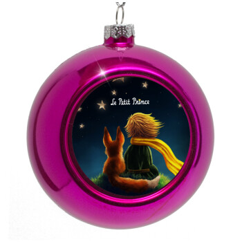 Little prince, Purple Christmas tree ornament bauble 8cm