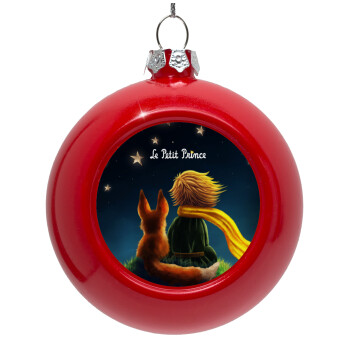 Little prince, Red Christmas tree ornament bauble 8cm