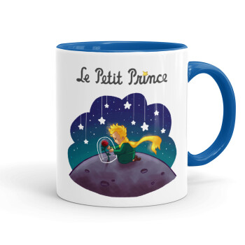 Little prince, Mug colored blue, ceramic, 330ml