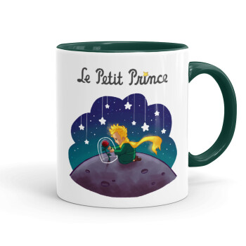 Little prince, Mug colored green, ceramic, 330ml