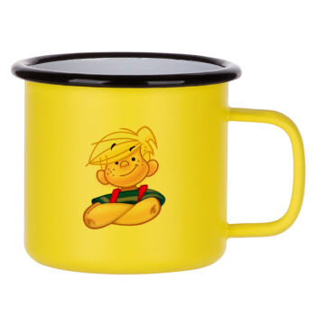 Dennis the Menace, Metallic enamel MATT Yellow cup 360ml