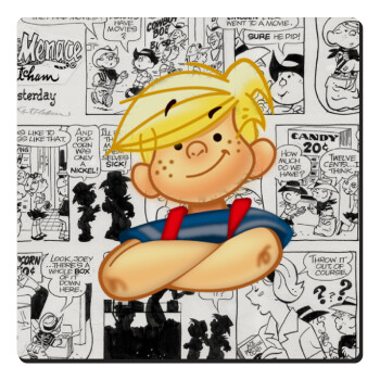 Dennis the Menace, Τετράγωνο μαγνητάκι ξύλινο 6x6cm