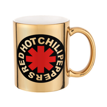 Red Hot Chili Peppers, Mug ceramic, gold mirror, 330ml