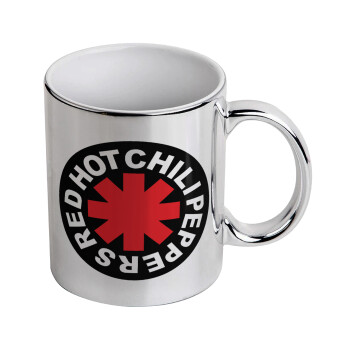 Red Hot Chili Peppers, Mug ceramic, silver mirror, 330ml