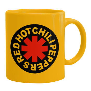 Red Hot Chili Peppers, Κούπα, κεραμική κίτρινη, 330ml (1 τεμάχιο)