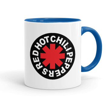 Red Hot Chili Peppers, Mug colored blue, ceramic, 330ml