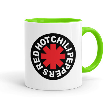 Red Hot Chili Peppers, Mug colored light green, ceramic, 330ml
