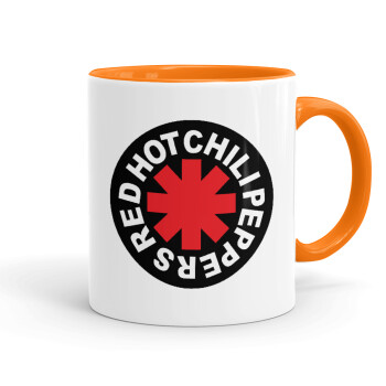 Red Hot Chili Peppers, Mug colored orange, ceramic, 330ml
