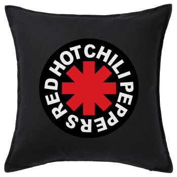 Red Hot Chili Peppers, Sofa cushion black 50x50cm includes filling