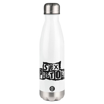 Sex Pistols, Metal mug thermos White (Stainless steel), double wall, 500ml