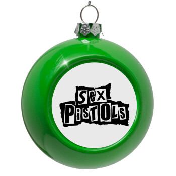 Sex Pistols, Green Christmas tree ornament bauble 8cm