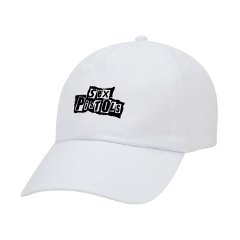 Sex Pistols, Καπέλο Ενηλίκων Baseball Λευκό 5-φύλλο (POLYESTER, ΕΝΗΛΙΚΩΝ, UNISEX, ONE SIZE)