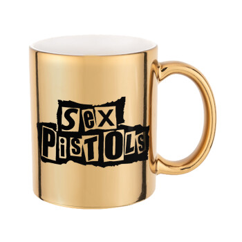 Sex Pistols, Mug ceramic, gold mirror, 330ml