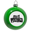 Green Christmas tree ornament bauble 8cm