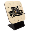 Quartz Table clock in natural wood (10cm)