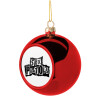 Christmas tree ball Red 8cm