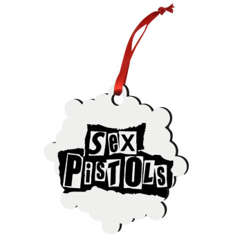 Sex Pistols, Christmas ornament snowflake wooden 7.5cm