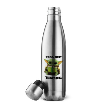 Yoda Best Teacher, Inox (Stainless steel) double-walled metal mug, 500ml