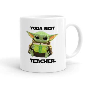 Yoda Best Teacher, Ceramic coffee mug, 330ml (1pcs)