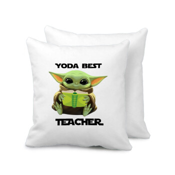 Yoda Best Teacher, Sofa cushion 40x40cm includes filling