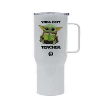 Yoda Best Teacher, Tumbler με καπάκι, διπλού τοιχώματος (θερμό) 750L