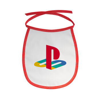 Playstation, Σαλιάρα μωρού αλέκιαστη με κορδόνι Κόκκινη