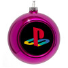 Purple Christmas tree ornament bauble 8cm