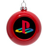 Red Christmas tree ornament bauble 8cm