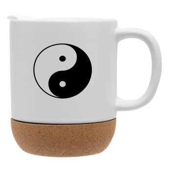 Yin Yang, Ceramic coffee mug Cork (MAT), 330ml (1pcs)