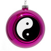 Purple Christmas tree ornament bauble 8cm