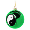 Green Christmas tree ornament ball 8cm