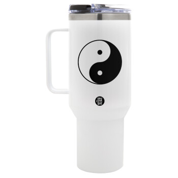 Yin Yang, Mega Tumbler με καπάκι, διπλού τοιχώματος (θερμό) 1,2L