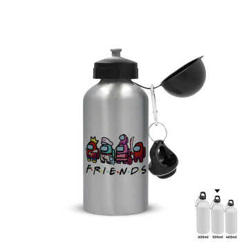 Among US Friends, Metallic water jug, Silver, aluminum 500ml