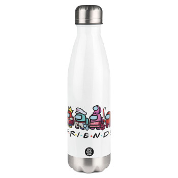 Among US Friends, Metal mug thermos White (Stainless steel), double wall, 500ml