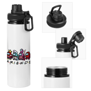 Among US Friends, Metal water bottle with safety cap, aluminum 850ml