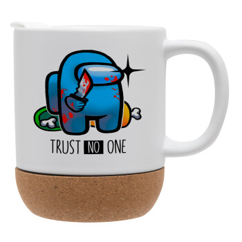 Among Trust no one, Ceramic coffee mug Cork (MAT), 330ml (1pcs)