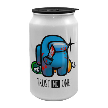 Among Trust no one, Κούπα ταξιδιού μεταλλική με καπάκι (tin-can) 500ml