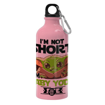 I'm not short, i'm Baby Yoda size, Παγούρι νερού 600ml