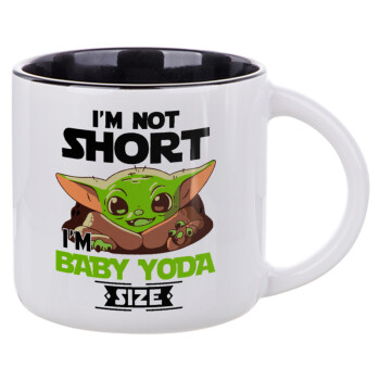 I'm not short, i'm Baby Yoda size, Κούπα κεραμική 400ml