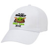 Adult Baseball Cap White 5-panel (POLYESTER, ADULT, UNISEX, ONE SIZE)