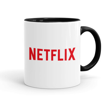 Netflix, Mug colored black, ceramic, 330ml