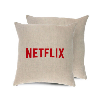 Netflix, Μαξιλάρι καναπέ ΛΙΝΟ 40x40cm περιέχεται το  γέμισμα