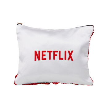 Netflix, Red sequin cosmetic bag