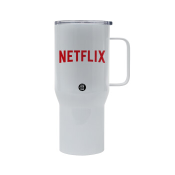 Netflix, Mega Stainless steel Tumbler with lid, double wall 750L