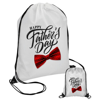 Happy father's Days, Pouch bag with black cords (1 piece)