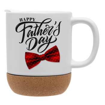 Happy father's Days, Ceramic coffee mug Cork (MAT), 330ml (1pcs)