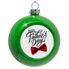 Green Christmas tree ornament bauble 8cm